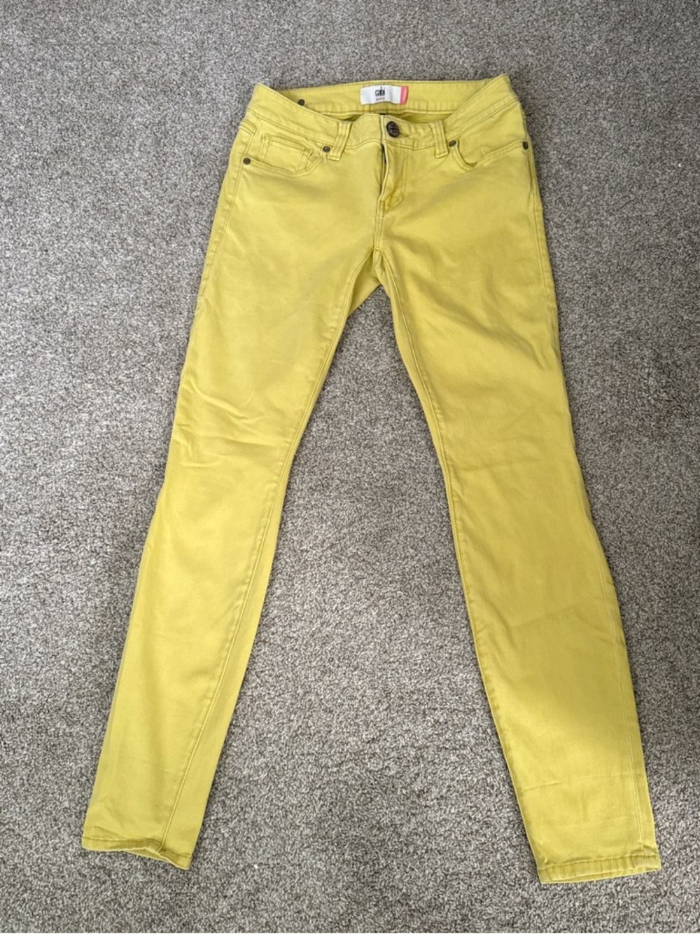 CAbi Yellow Denim Jeans